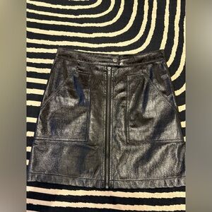 Black Leather Skirt